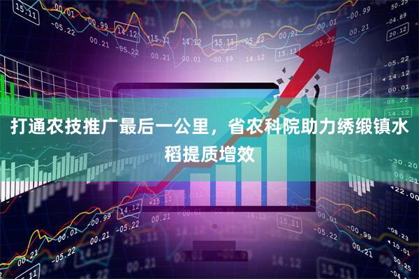 打通农技推广最后一公里，省农科院助力绣缎镇水稻提质增效
